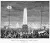 French Revolution, 1790. /Nthe Festival Of Lights At Champs-�lys_Es. French Line Engraving By Jean-Louis Prieur, Early 19Th Century. Poster Print by Granger Collection - Item # VARGRC0078756