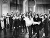 Silent Film Still: Parties./Naileen Pringle And John Gilbert In 'The Most Popular Girl At The Party.' Poster Print by Granger Collection - Item # VARGRC0073514