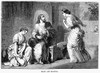 Jesus With Mary & Martha. /Njesus With The Sisters Mary, At His Feet, And Martha (Luke 10:38-42). Wood Engraving, 19Th Century. Poster Print by Granger Collection - Item # VARGRC0031467