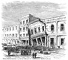 San Francisco, 1868. /Nthe Earthquake Of 21 October 1868: Line Engraving From A Contemporary American Newspaper. Poster Print by Granger Collection - Item # VARGRC0015782
