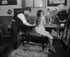 Showgirl, 1925. /Na Man Painting A Woman'S Back Backstage At A Vaudeville Theatre. Photograph, 1925. Poster Print by Granger Collection - Item # VARGRC0527074