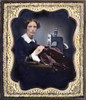 Sewing Machine, C1853. /Nseamstress With An 1853 Model Grover And Baker Industrial Sewing Machine. Oil Over Daguerreotype, American, C1853. Poster Print by Granger Collection - Item # VARGRC0065086