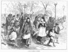Madrid: Baby'S Funeral. /Na Baby'S Funeral At Madrid, Spain. Wood Engraving, 1875. Poster Print by Granger Collection - Item # VARGRC0093980