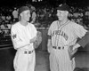 Baseball, 1937. /Nbucky Jacobs Of The Washington Senators And Bob Feller Of The Cleveland Indians In Washington D.C. Photograph, 2 August 1937. Poster Print by Granger Collection - Item # VARGRC0526767