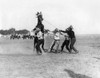 Wyoming: Rodeo, C1910. /Nfour Cowboys Taming A Bucking Bronco During The Cheyenne Frontier Days Rodeo And Western Celebration In Cheyenne, Wyoming. Photograph, C1910. Poster Print by Granger Collection - Item # VARGRC0125528