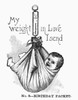 Baby Being Weighed, 1887. /Nwood Engraving, American, 1887. Poster Print by Granger Collection - Item # VARGRC0097735