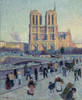 Luce: Notre-Dame, 1901. /N'The Place Saint-Michel And Notre-Dame.' Oil On Canvas, Maximilien Luce, 1901. Poster Print by Granger Collection - Item # VARGRC0433829