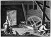 Flax Production, C1800. /Nbreaking And Scutching Flax By Machinery. Line Engraving, English, C1800. Poster Print by Granger Collection - Item # VARGRC0098710