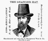 Fashion: Granger Hat. /Namerican Advertisement For A Granger Hat From A Montgomery Ward Catalogue, 19Th Century. Poster Print by Granger Collection - Item # VARGRC0172834