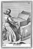 Harpsichord, 1723. /Na Woman Playing A Harpsichord. Copper Engraving, 1723, By Arnold Van Westerhout. Poster Print by Granger Collection - Item # VARGRC0113682
