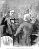 Chester Alan Arthur /N(1830-1886). 21St President Of The United States. Arthur Being Sworn In As President Following The Death Of James Garfield In 1881. Contemporary American Wood Engraving. Poster Print by Granger Collection - Item # VARGRC0066907