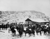 Navajo On Horseback, C1890. /Na Group Of Navajo Native Americans On Horseback In Winter, Outside A Trading Post In The Southwestern United States. Photographed C1890. Poster Print by Granger Collection - Item # VARGRC0173489