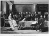 Victoria'S First Council. /Nqueen Victoria'S First Council Held At Kensington Palace, 20 June 1837. Wood Engraving, English, 1886, After The Painting By Sir David Wilkie. Poster Print by Granger Collection - Item # VARGRC0060935