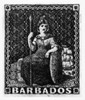 Postage Stamp: Barbados. /Nrecess-Printed By Perkins Bacon & Co., 1852. Poster Print by Granger Collection - Item # VARGRC0097119