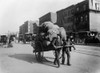 New York: Cart, 1903. /Ntwo Men Pulling A Loaded Cart Down 7Th Avenue In Manhattan, New York City, Viewed From West 31St Street, Looking North. Photographed By Joseph Byron, 1903. Poster Print by Granger Collection - Item # VARGRC0183522