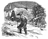 Winter Scene, 1851. /Nwood Engraving By Ludwig Richter, 1851. Poster Print by Granger Collection - Item # VARGRC0079543