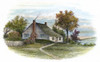 Washington: Birthplace, 1732. Wakefield, In Westmoreland County, Virginia, The Birthplace Of George Washington. Engraving, 19Th Century. Poster Print by Granger Collection - Item # VARGRC0043452