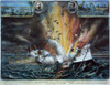 Cuba: U.S.S. Maine, 1898. /Ndestruction Of The U.S. Battleship Maine In Havana Harbor, 15 February 1898. Contemporary Lithograph By Kurz & Allison. Poster Print by Granger Collection - Item # VARGRC0009455