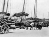 China: Hong Kong, C1910. /Ndock Workers Pulling Loaded Carts Down The Wharf, Hong Kong, China. Photograph, C1910. Poster Print by Granger Collection - Item # VARGRC0116340