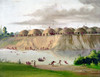 Catlin: Hidatsa Village. /N'Hidatsa Village, Earth Covered Lodges On Knife River' In North Dakota. Oil On Canvas By George Catlin, 1830S. Poster Print by Granger Collection - Item # VARGRC0102330