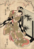 Japan: Tale Of Genji. /Njapanese Actress Segawa Kikunojo In The Role Of Hashihime In Murasaki Shikibu'S 'Tale Of Genji.' Woodcut By Toyokuni Utagawa, C1823. Poster Print by Granger Collection - Item # VARGRC0116149