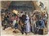 Immigrants, Nyc, 1871. /Nnewly Arrived Immigrants Departing For The West At The Railroad Depot At Beach And Varick Streets, New York City, In 1871: Contemporary Engraving. Poster Print by Granger Collection - Item # VARGRC0062026