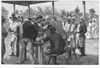 Panama Canal, 1888. /N'Paying Labourers On Their Arrival At Tabemilla.' Wood Engraving, English, 1888. Poster Print by Granger Collection - Item # VARGRC0048002