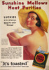 Lucky Strike Cigarette Ad. /N"Sunshine Mellows - Heat Purifies": American Magazine Advertisement, 1931, For Lucky Strike Cigarettes. Poster Print by Granger Collection - Item # VARGRC0049291