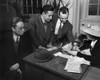 Wwii: Homefront, 1943. /Nmen Registering For Ration Books At A Public School In Washington, D.C. Photograph By Marjory Collins, 1943. Poster Print by Granger Collection - Item # VARGRC0259556