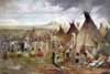 Sioux Encampment. /Nlarge Sioux Encampment. Oil On Canvas By Jules Tavernier, C1874-84. Poster Print by Granger Collection - Item # VARGRC0102353