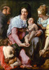 Candid: Virgin And Jesus. /N'The Virgin And Child Adored By St. John The Baptist, St. Francis Of Assisi And St. Catherine Of Alexandria.' Oil On Wood, C1575. Poster Print by Granger Collection - Item # VARGRC0047594