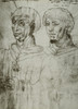 Philip The Good (1396-1467). /Nduke Of Burgundy, 1419-1467. Philip The Good (Left) With His Son And Successor, Charles The Bold. French Manuscript Drawing, 15Th Century. Poster Print by Granger Collection - Item # VARGRC0046418