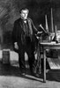 Thomas Edison (1847-1931). /Namerican Inventor. Edison In His Laboratory. Wood Engraving, 1889, After Thure Thulstrup. Poster Print by Granger Collection - Item # VARGRC0040377