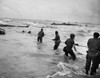 World War Ii: D-Day, 1944. /Namerican Soldiers On The Beach At Normandy, France, Man A Lifeline To Rescue Soldiers Gone Overboard From A Sunken Landing Craft, 6 June 1944. Poster Print by Granger Collection - Item # VARGRC0099958