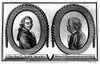 Adams And Franklin, 1786. /Namerican Statesmen John Adams And Benjamin Franklin. English Engravings, 1786. Poster Print by Granger Collection - Item # VARGRC0106951