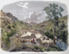 Mormons Emigrating, 1857. /Na Group Of Mormons Crossing The Rocky Mountains By Wagon: Wood Engraving, English, 1857. Poster Print by Granger Collection - Item # VARGRC0045037