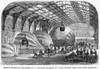 Balloon Manufacture. /Nmanufacture Of Hot Air Balloons In A Railway Station In Paris During The Franco-Prussian War, 1870-71. Poster Print by Granger Collection - Item # VARGRC0090999