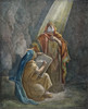 Jeremiah & Baruch. /Nbaruch Writing The Prophecies Of Jeremiah. Engraving After Gustave Dor_. Poster Print by Granger Collection - Item # VARGRC0029365