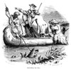 George Washington /N(1732-1799). First President Of The United States. Washington As A Young Surveyor Making His Way Down The Ohio River. Engraving, 1856. Poster Print by Granger Collection - Item # VARGRC0035477