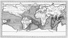 Currents & Volcanos, 1665. /Nocean Currents And Volcano Sites From Athanasius Kircher'S 'Mondus Subterraneus,' 1665. Poster Print by Granger Collection - Item # VARGRC0087171