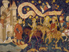 Joan Of Arc, 1429. /Nthe Arrival Of St. Joan Of Arc At Chinon, France, February 1429. Detail From A 15Th Century German Tapestry. Poster Print by Granger Collection - Item # VARGRC0060853