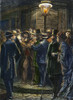 New York: Election, 1876. /Nreading An Election Bulletin By Gaslight In New York City On Presidential Election Night In 1876. Engraving, 1876. Poster Print by Granger Collection - Item # VARGRC0010743
