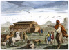 Noah'S Ark, C1800.  /Nthe Animals Entering Noah'S Ark (Genesis 7:8-9, 14-16). Line Engraving, French, C1800. Poster Print by Granger Collection - Item # VARGRC0054980