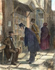 Book Stall, 1874. /N'The Book-Stall.' Color Engraving, 1874, After Edwin Austin Abbey. Poster Print by Granger Collection - Item # VARGRC0010532