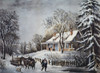 Currier & Ives: Winter Scene. /N'The Snow Storm.' Undated (C1860) Lithograph By Currier & Ives. Poster Print by Granger Collection - Item # VARGRC0011716