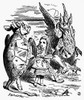 Carroll: Alice, 1865. /Nalice With The Mock Turtle And The Gryphon. Wood Engraving After Sir John Tenniel For The First Edition Of Lewis Carroll'S 'Alice'S Adventures In Wonderland,' 1865. Poster Print by Granger Collection - Item # VARGRC0100175