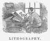 Lithography, 19Th Century. /Nwood Engraving, 19Th Century. Poster Print by Granger Collection - Item # VARGRC0080813