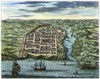 Hispaniola: Santo Domingo. /Nview Of The City Of Santo Domingo. Line Engraving, 1673. Poster Print by Granger Collection - Item # VARGRC0044218