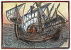 Spanish Ship, 1496. /Na Typical Late-15Th Century Spanish Ship. Woodcut From 'Estoriador Do Emperador Vespesiano', 1496. Poster Print by Granger Collection - Item # VARGRC0008946