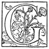 Decorative Initial: G. /Nwoodcut, French, 16Th Century. Poster Print by Granger Collection - Item # VARGRC0014129